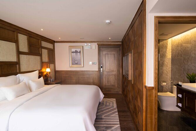 Luxury 5-Star Ha Long Bay Day Cruise with Buffet Lunch from Hanoi - Luon Cave by Bamboo Boat or Kayak: Calm Water, Optional Adventure