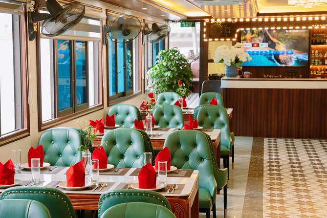 One Day Deluxe Boat Trip in Ha Long Bay - Boarding the Luxury Cruise: Lunch, Warm Welcome, and Big Views