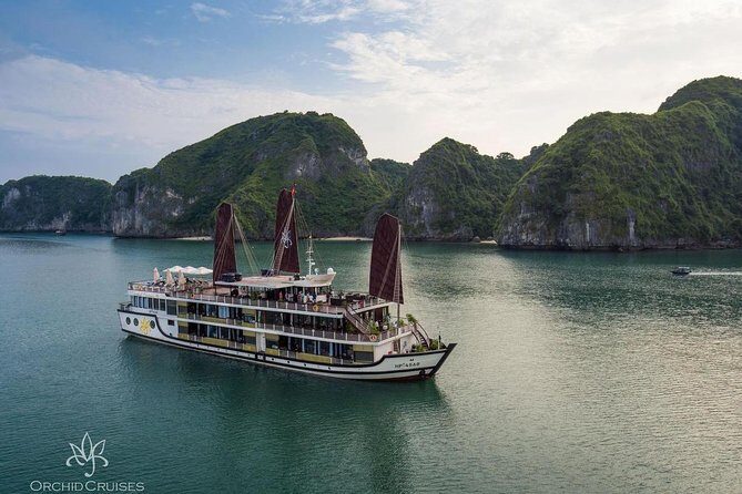 Orchid Cruise Halong Bay 3Days 2Night on 5 Star Cruise - The activity mix: kayaking, bamboo boats, squid fishing, swimming, and cave time