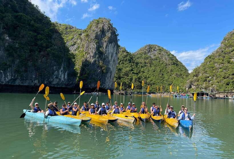 Private boat- Lan Ha Bay Half Day Tour with kayaking - The cruise: floating fishing villages, fish farms, and Turtle islets