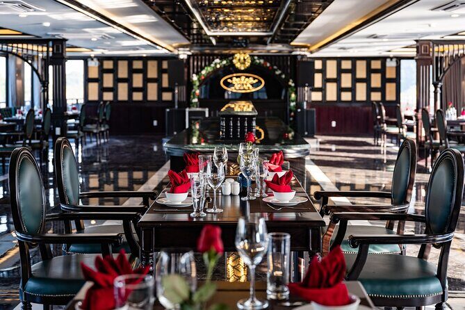 RITA CRUISE - LUXURY 5 STAR CRUISE in HALONG BAY from HANOI - Food on board: seafood, flexibility for diets, and how celebrations can happen