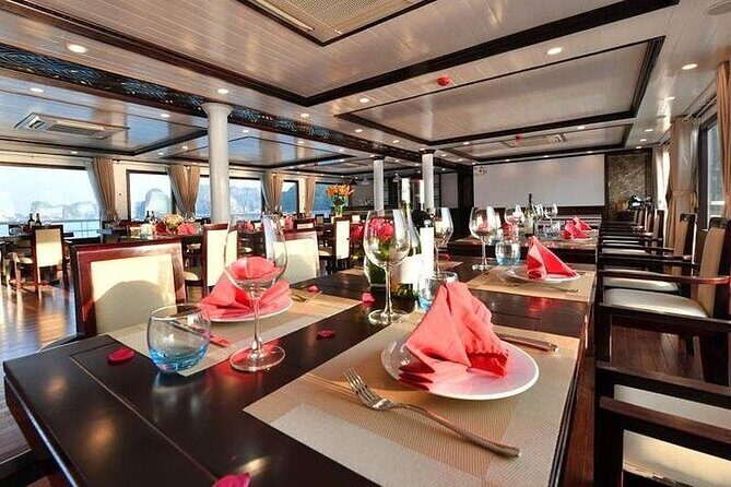 Sapphire Cruise 3 Days Tour into Halong Bay (2 Nights on Boat ) - Day 2: morning Tai Chi and small-boat exploring in Lan Ha Bay