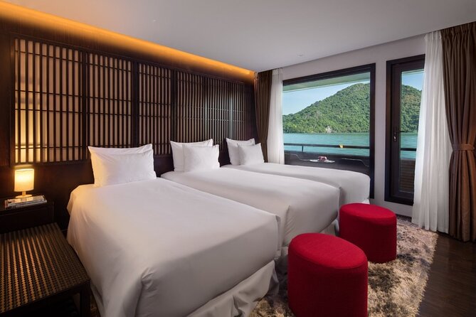 Scarlet Pearl Cruise - The Pearl of Halong Wonder (2days/1night) - Silver Pearl Cabin Comfort: Balcony Time Beats Lottery Views