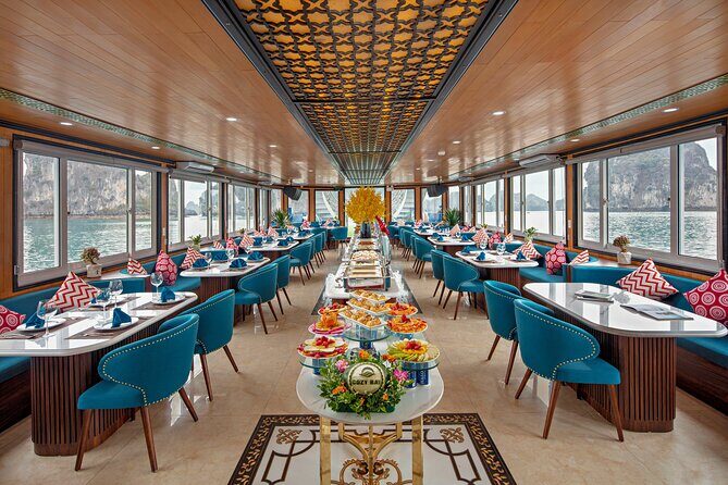 Sea Lion Luxury 5-Star Halong Day Cruise,Buffet Lunch,Shuttle Bus - Sung Sot (Surprise) Cave: the iconic stop with real walking