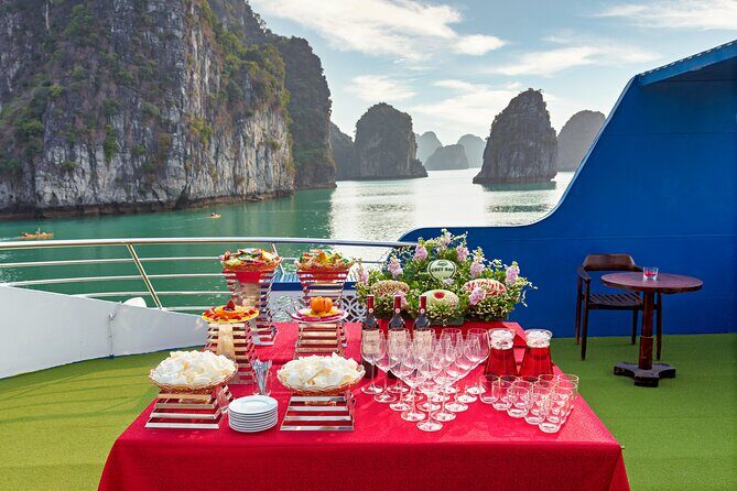 Sea Lion Luxury 5-Star Halong Day Cruise,Buffet Lunch,Shuttle Bus - Titop Island: sandy beach vibes plus a viewpoint hike