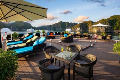 Stellar of The Seas Best Top Vip Cruise Ha Long Bay 2 Day 1 Night - Your cabin setup: private balcony comfort, not just a bed