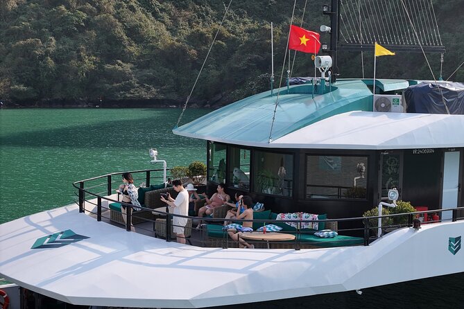 The Halong Catamaran Premium Day Cruise From Ha Long Bay - The Ship Experience: 99 Seats, Open Deck, and Nets Over the Water