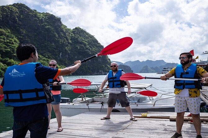 Unique Halong Private Day Cruise - Fishing Village, Kayak - Cua Van Floating Village: seeing fishermen’s life, not just postcard boats